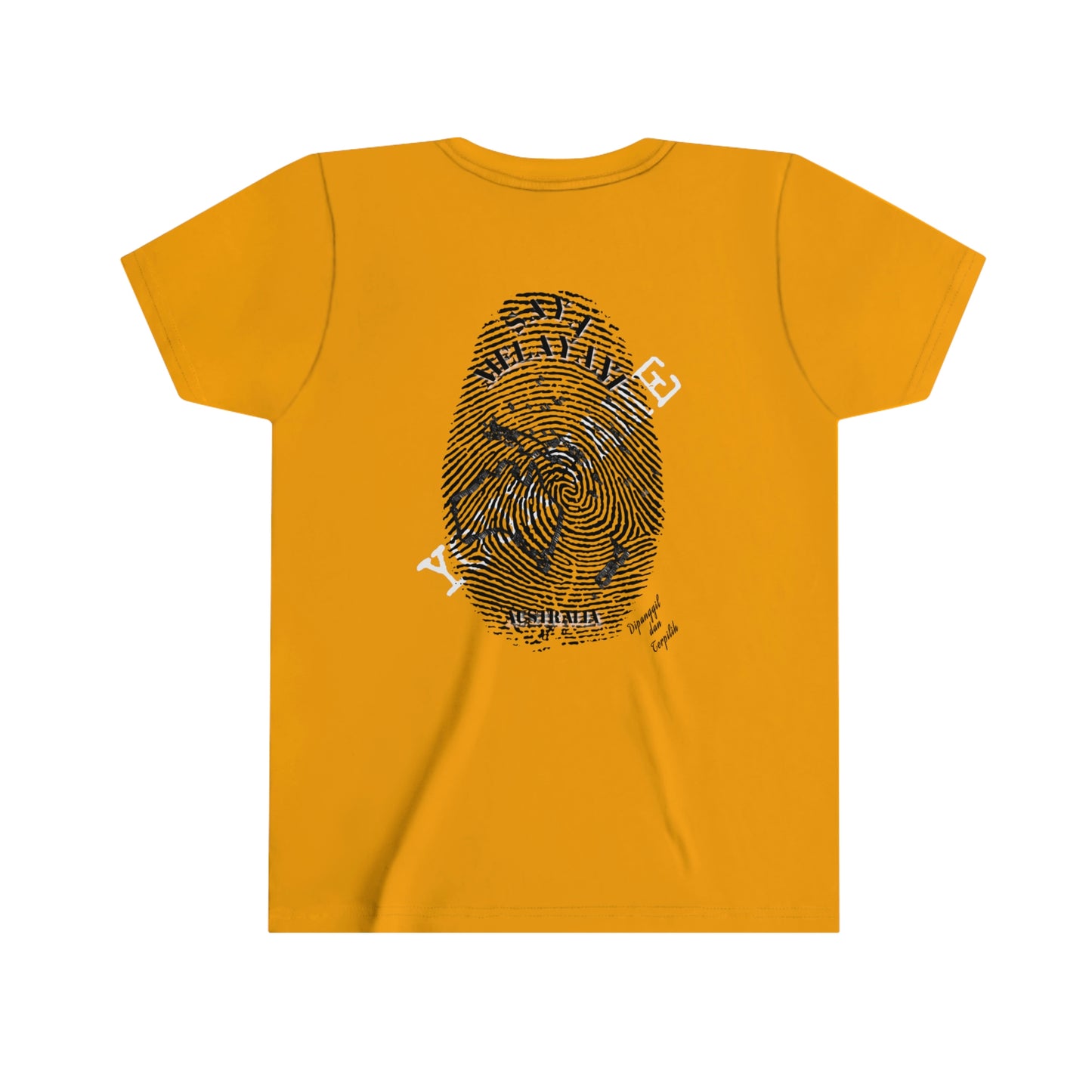 Indonesia || Youth Unisex I Serve Australia Personalized Fingerprint T-Shirt