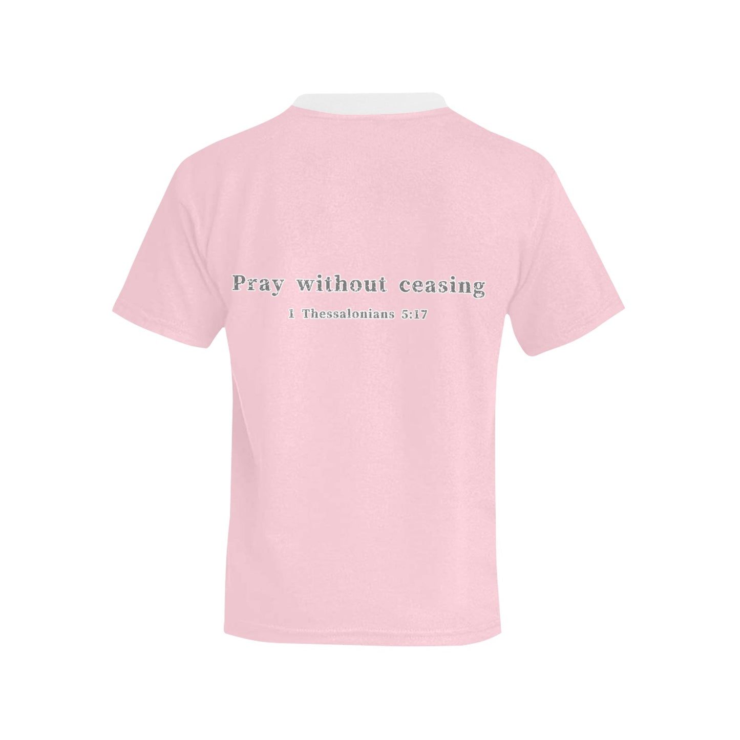 Youth Girl 1 Thessalonians 5:17 Covered T-Shirt