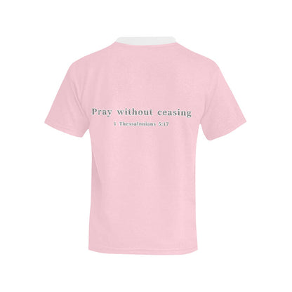 Youth Girl 1 Thessalonians 5:17 Covered T-Shirt