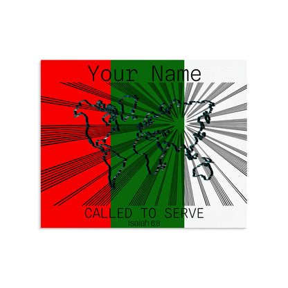 Called to Serve Asia Frame Canvas, 20x16 Inch