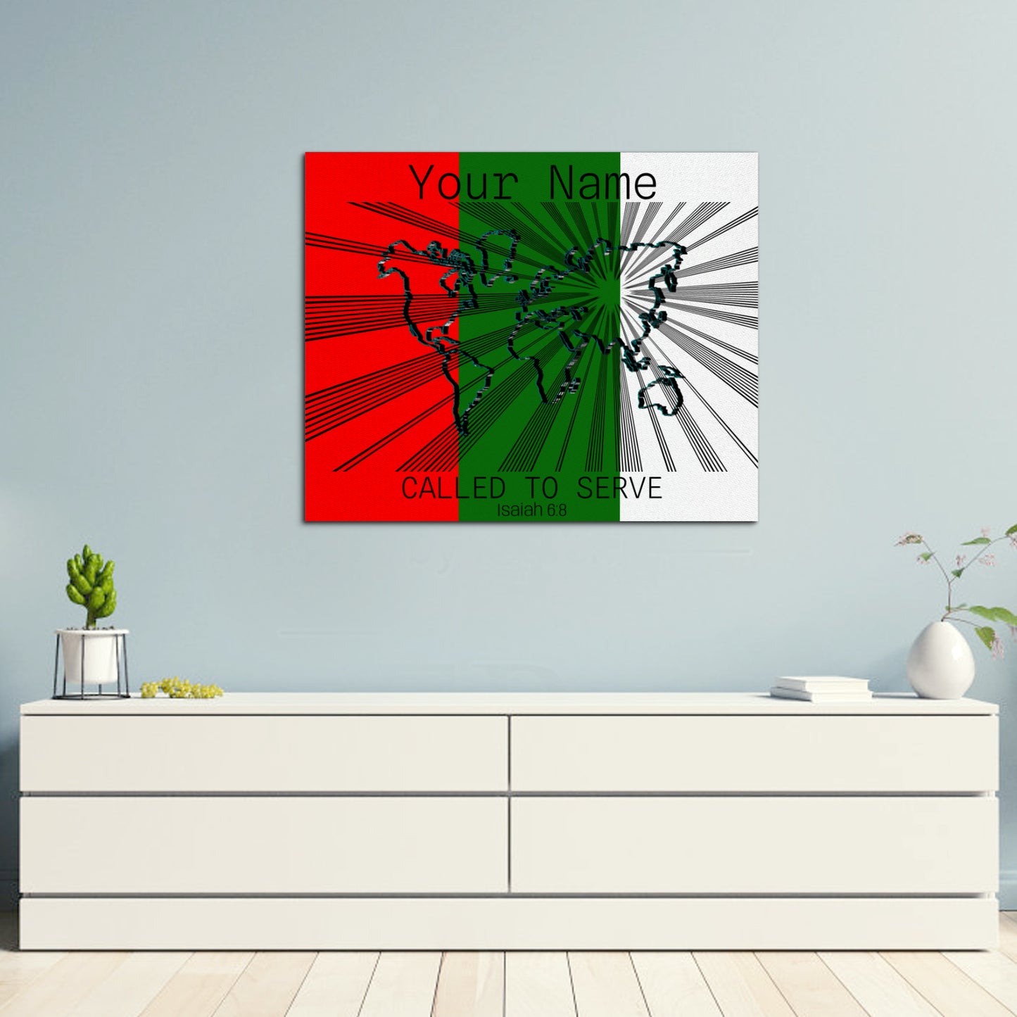 Called to Serve Asia Frame Canvas, 20x16 Inch