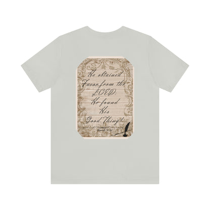 Mama's Vintage Proverbs 18:22 Jersey Tee