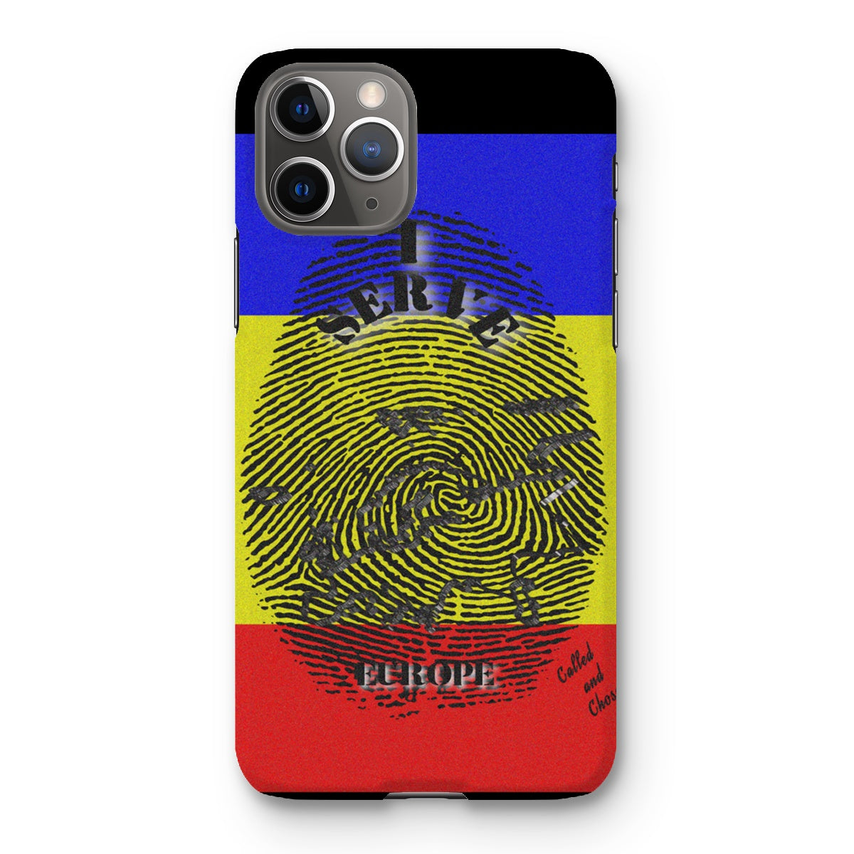 I Serve Europe Fingerprint Snap Phone Case