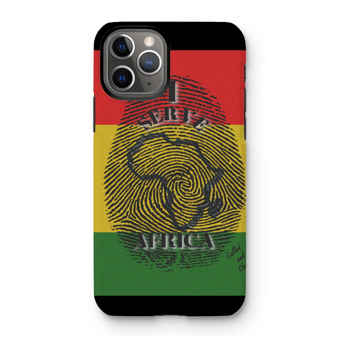 I Serve Africa Fingerprint Tough Phone Case