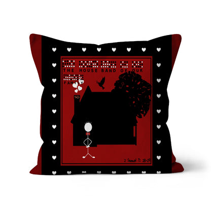 Braille || His House-Band Faux Suede Cushion