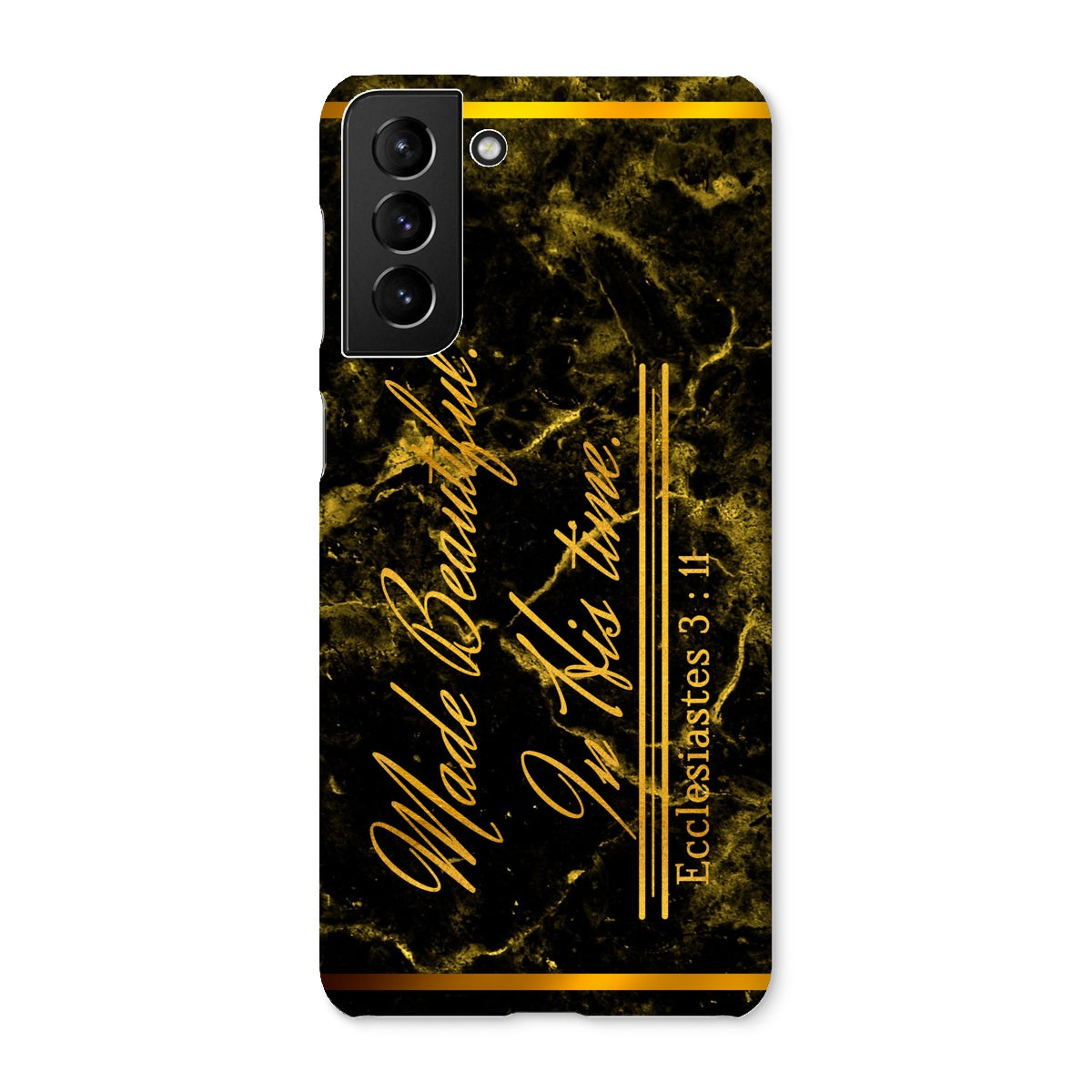 Made Beautiful in His Time || Ecclesiastes 3:11 Snap Phone Case