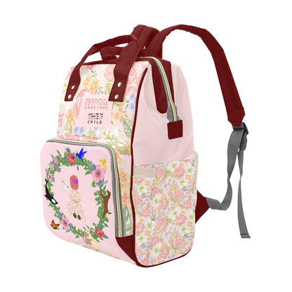 Braille || Precious Child Girl's Mommy & Daddy Diaper Backpack