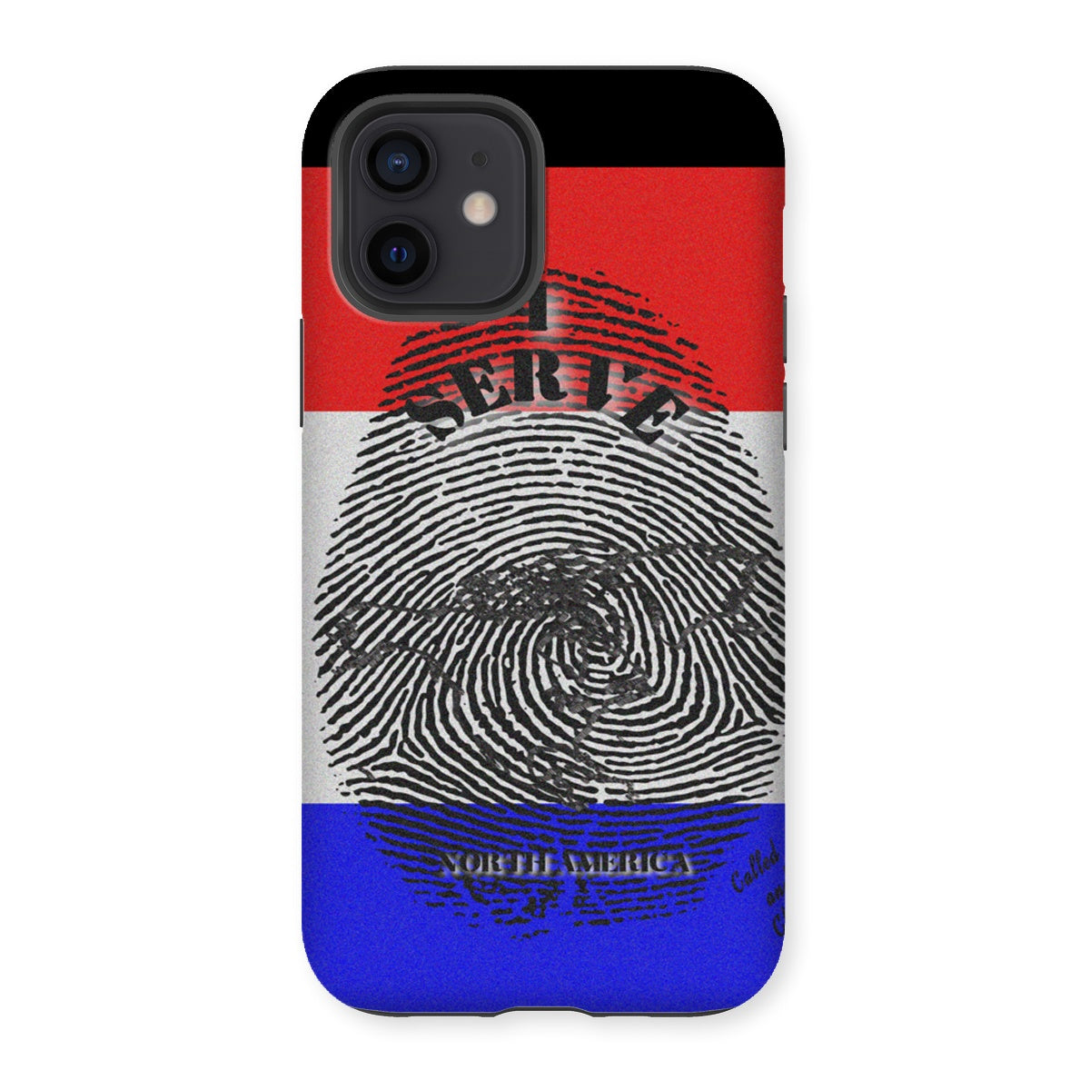 I Serve North America Fingerprint Tough Phone Case