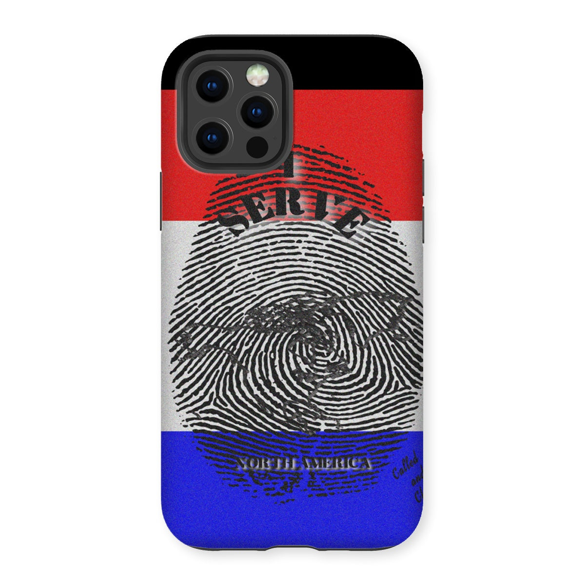I Serve North America Fingerprint Tough Phone Case