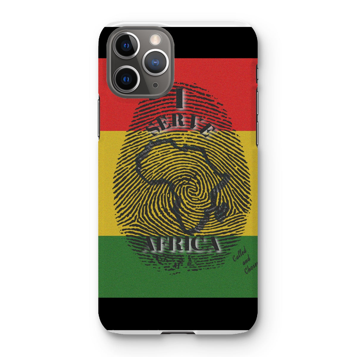 I Serve Africa Fingerprint Snap Phone Case