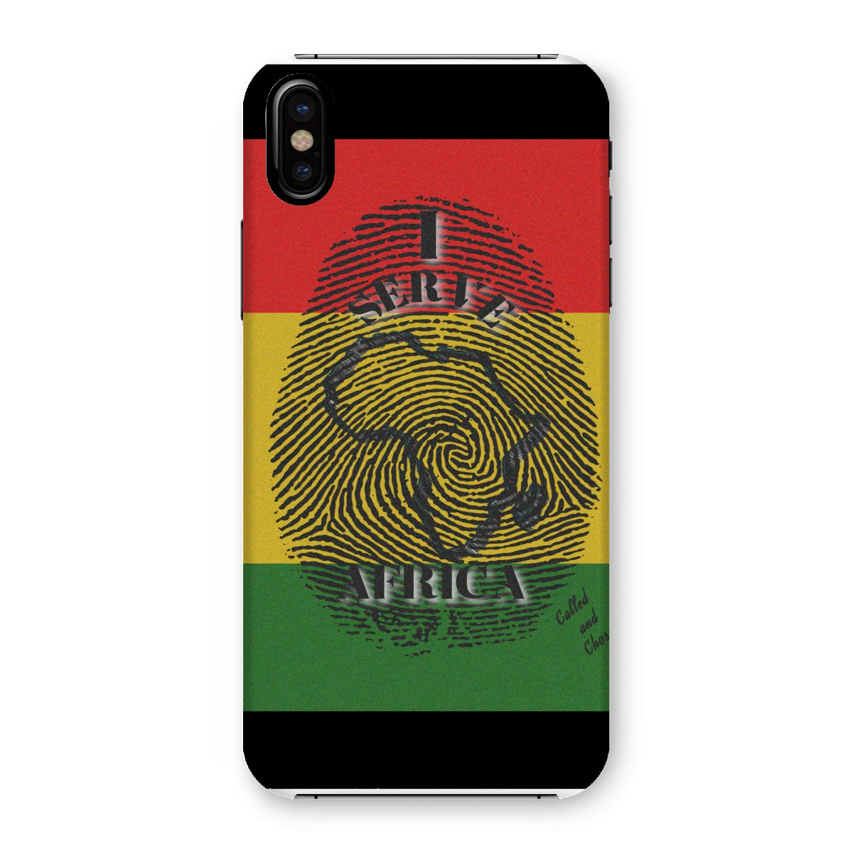 I Serve Africa Fingerprint Snap Phone Case