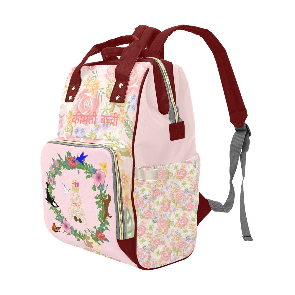 Hindi || Girl’s Precious Child Mommy & Daddy Diaper Backpack