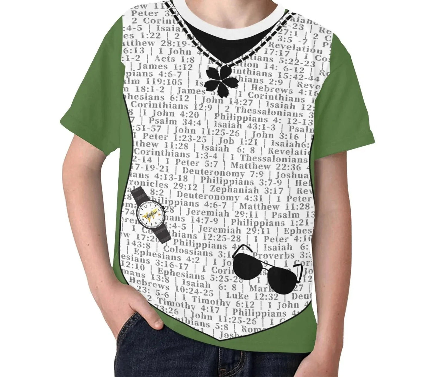 Youth Girl Isaiah 6:8 Covered T-Shirt