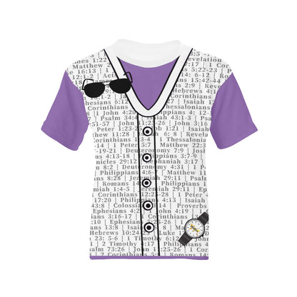 Youth Girl 1 Thessalonians 5:17 Covered T-Shirt