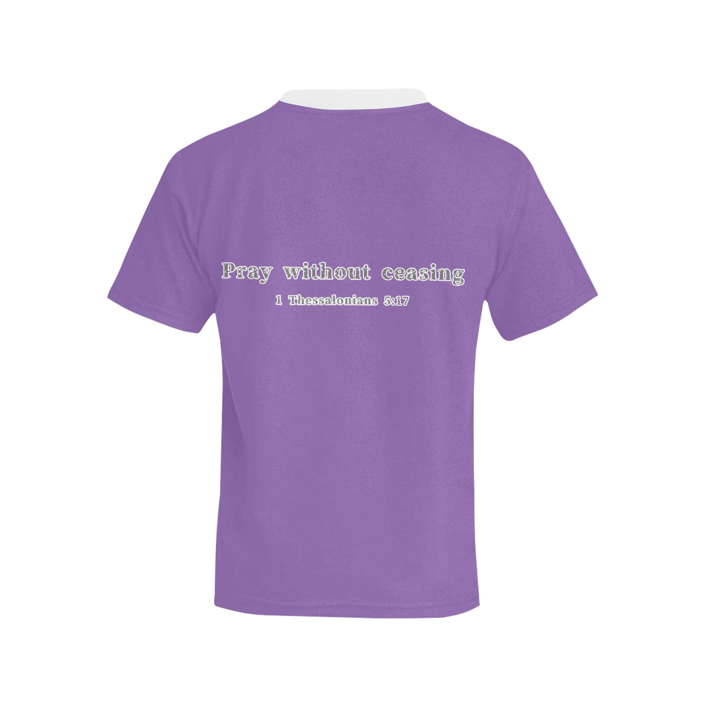 Youth Girl 1 Thessalonians 5:17 Covered T-Shirt