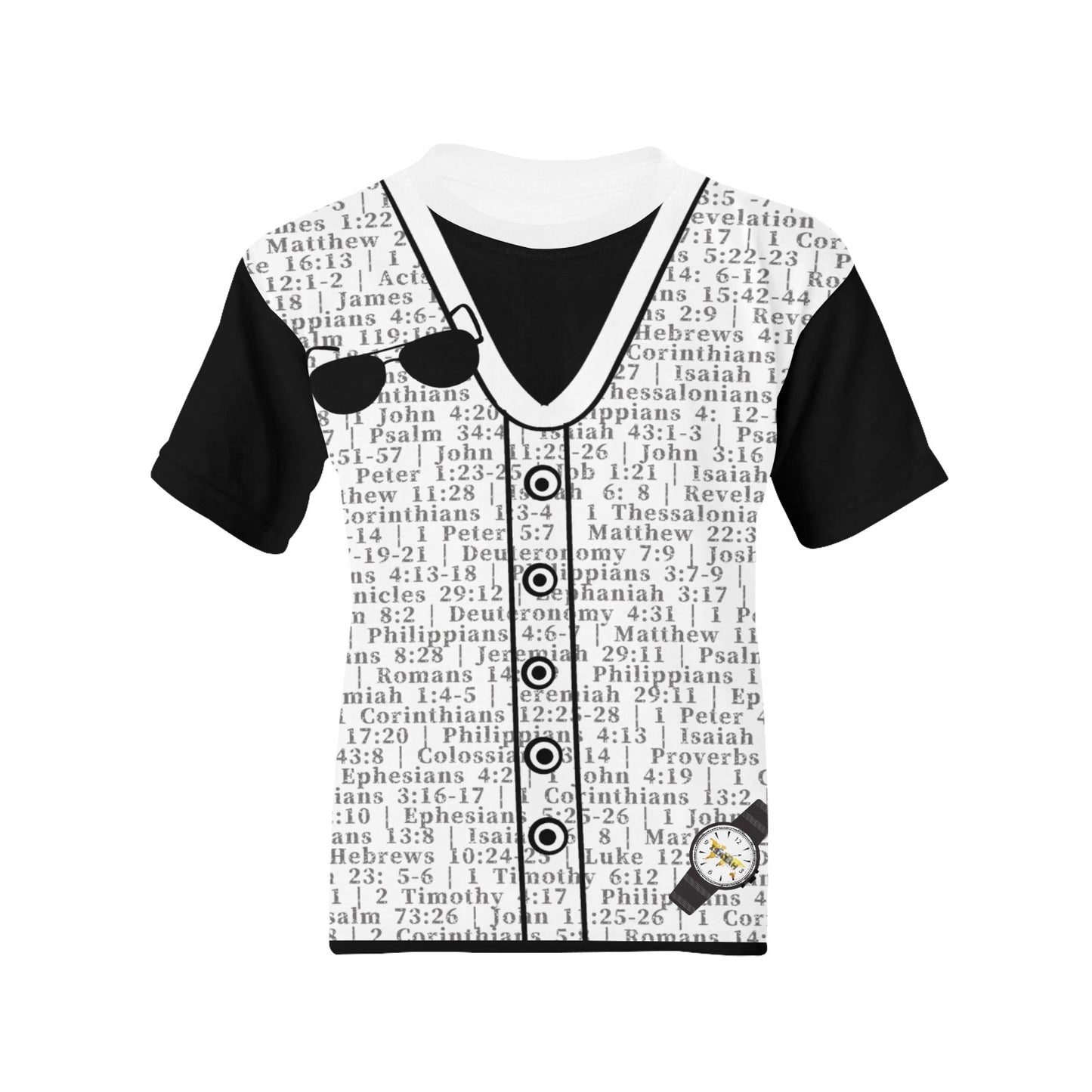 Youth Girl 1 Thessalonians 5:17 Covered T-Shirt
