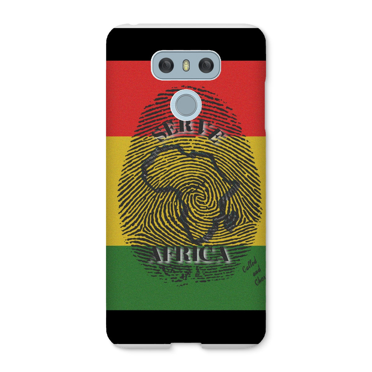I Serve Africa Fingerprint Snap Phone Case