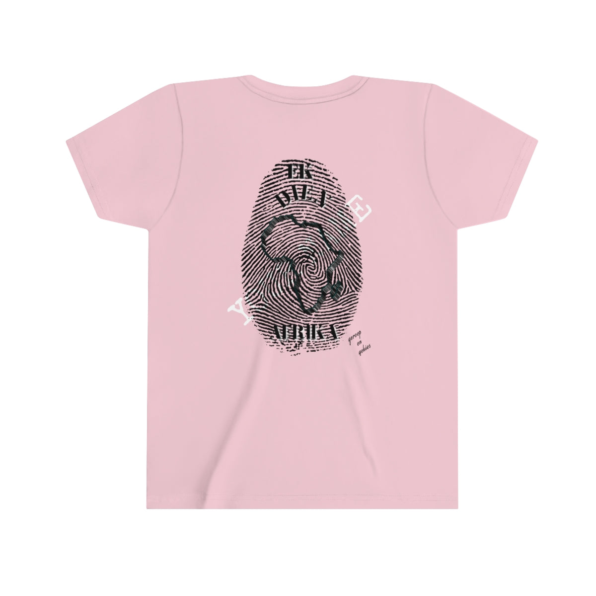 Afrikaans || Youth Unisex I Serve Africa Personalized Fingerprint T-Shirt