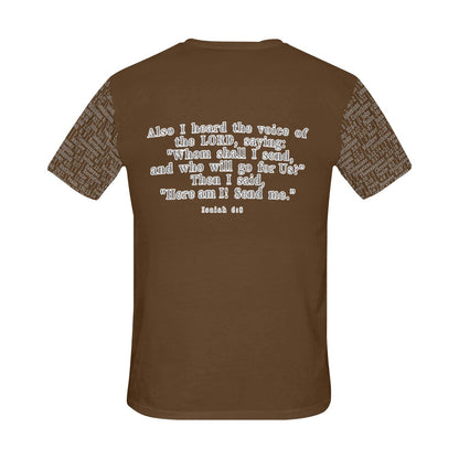 Adult Unisex Isaiah 6:8 D.H.W. Jersey Tee