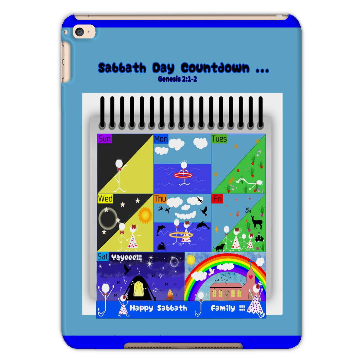 English || Sabbath Countdown || Duo iPad Case