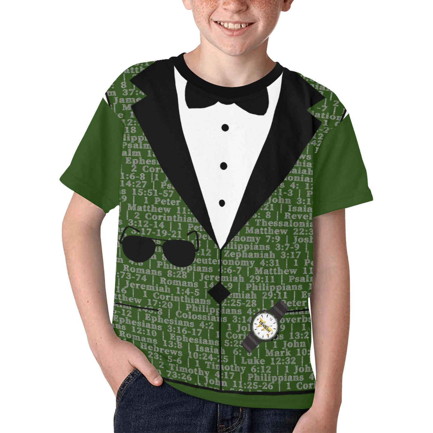 Youth Boy Isaiah 6:8 Covered T-Shirt