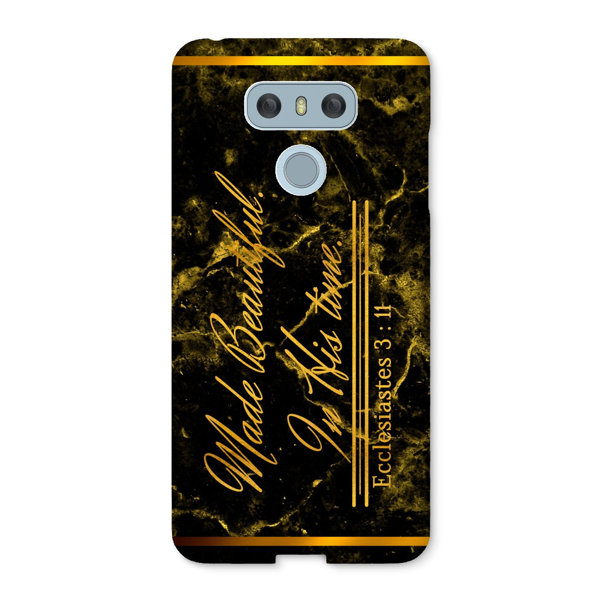 Made Beautiful in His Time || Ecclesiastes 3:11 Snap Phone Case