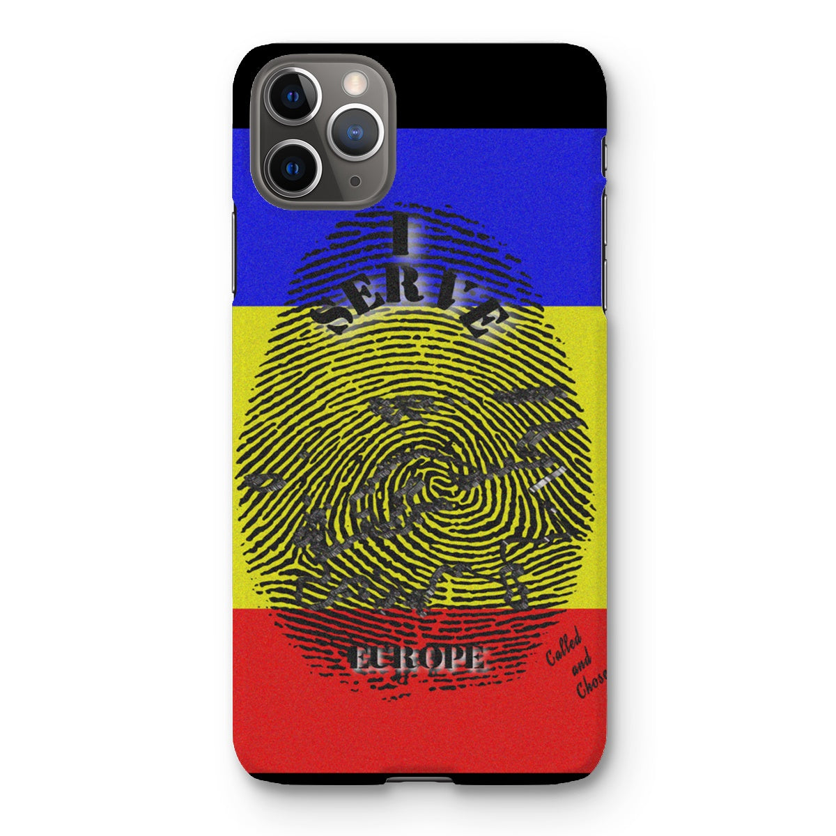 I Serve Europe Fingerprint Snap Phone Case