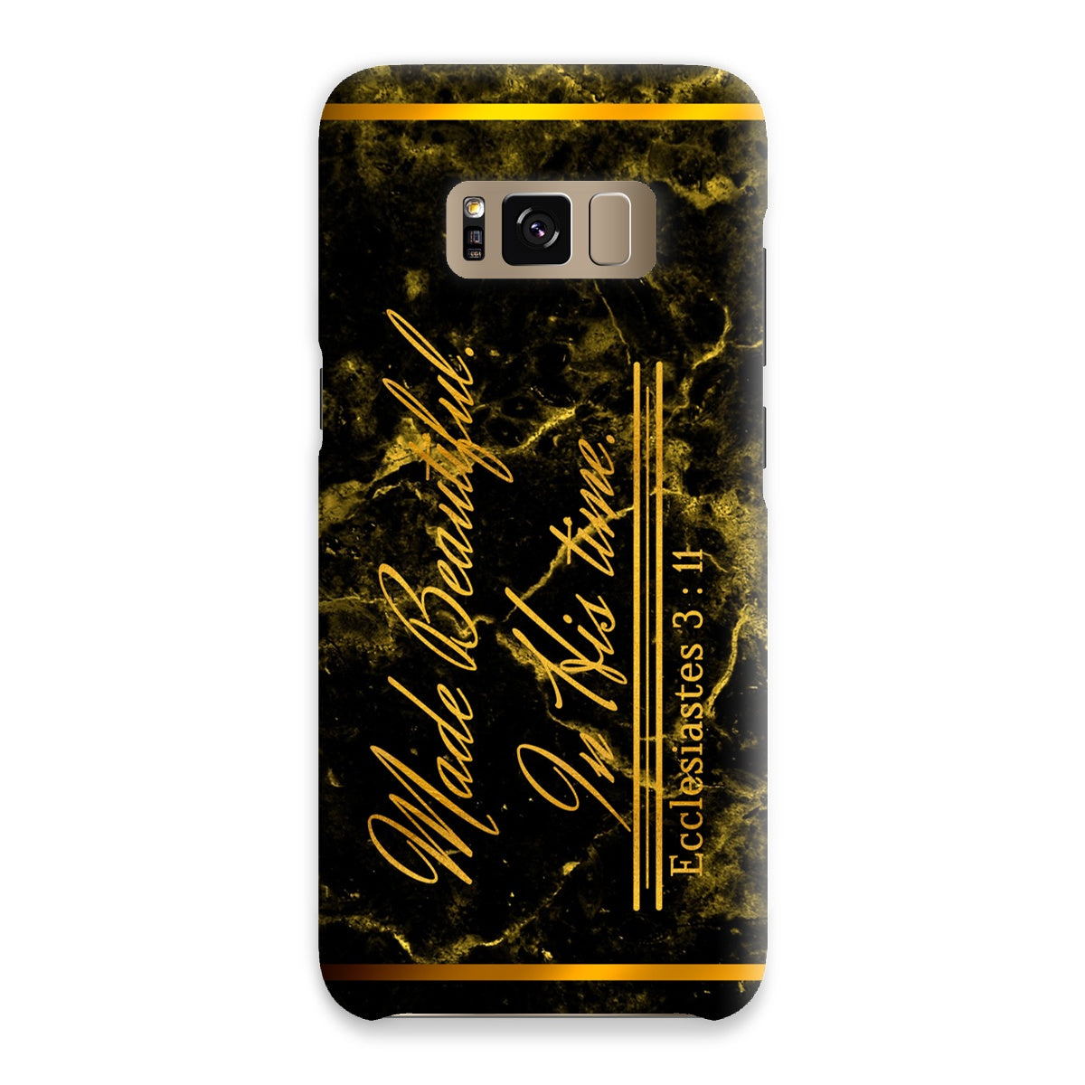 Made Beautiful in His Time || Ecclesiastes 3:11 Snap Phone Case