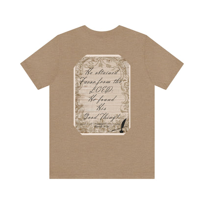 Mama's Vintage Proverbs 18:22 Jersey Tee