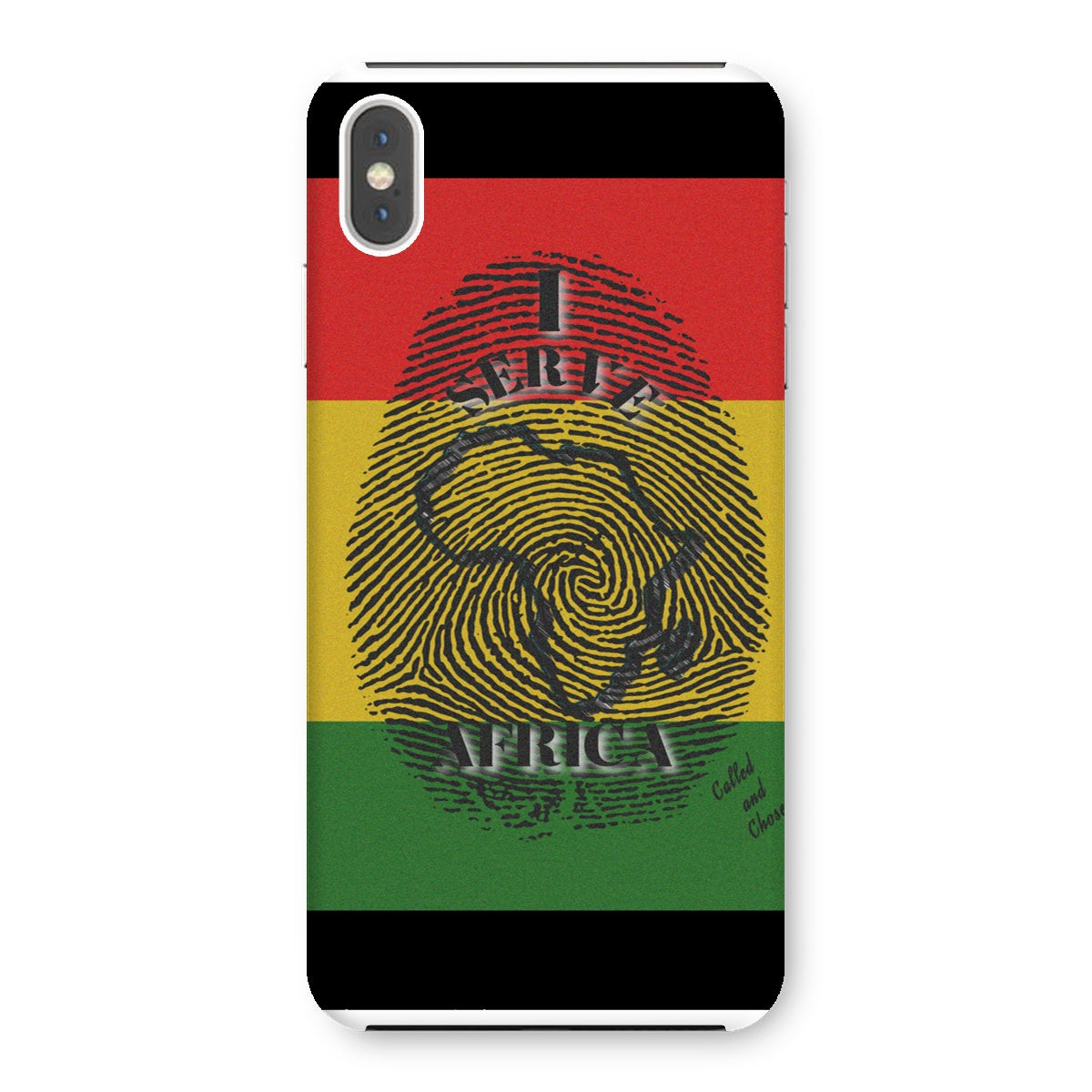 I Serve Africa Fingerprint Snap Phone Case