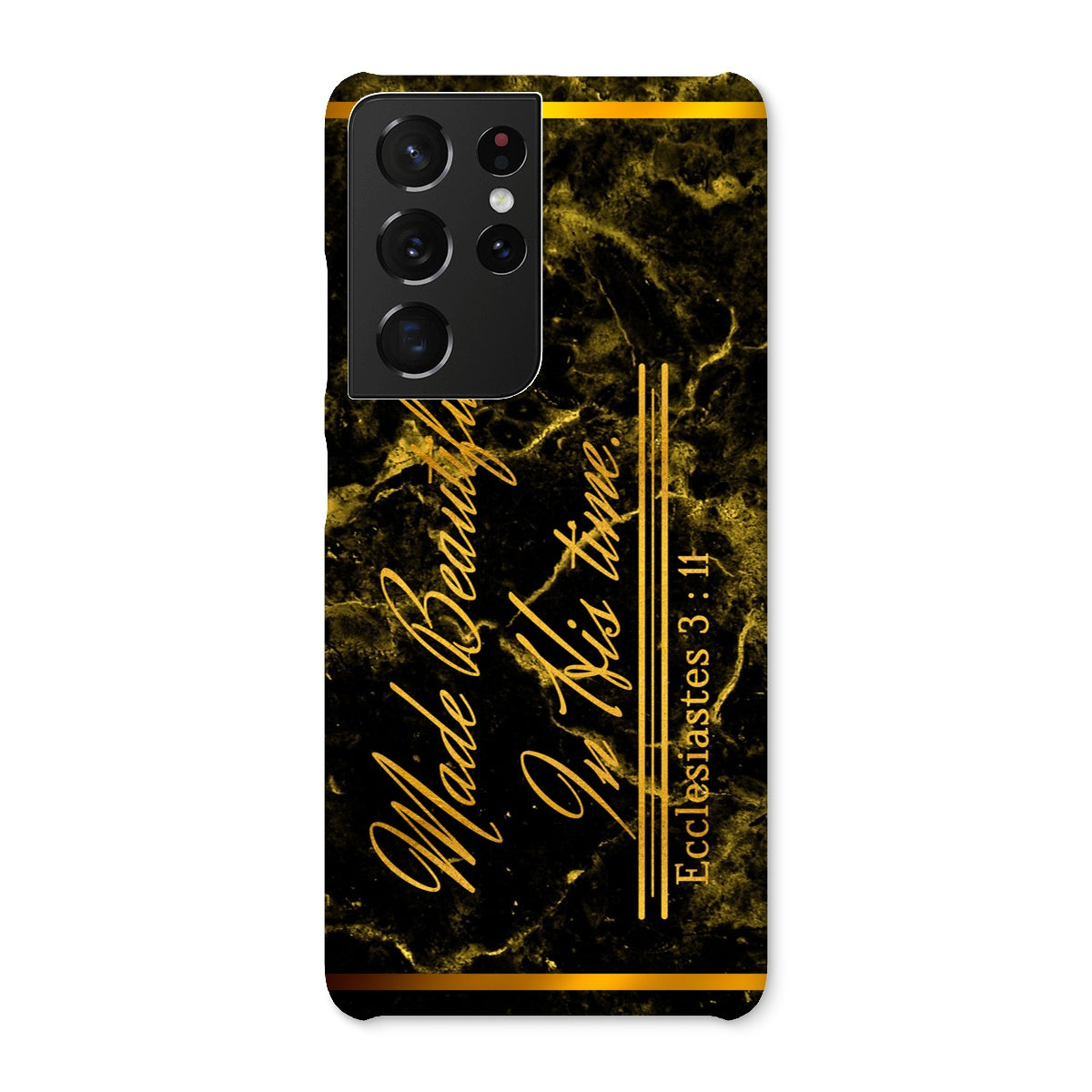Made Beautiful in His Time || Ecclesiastes 3:11 Snap Phone Case