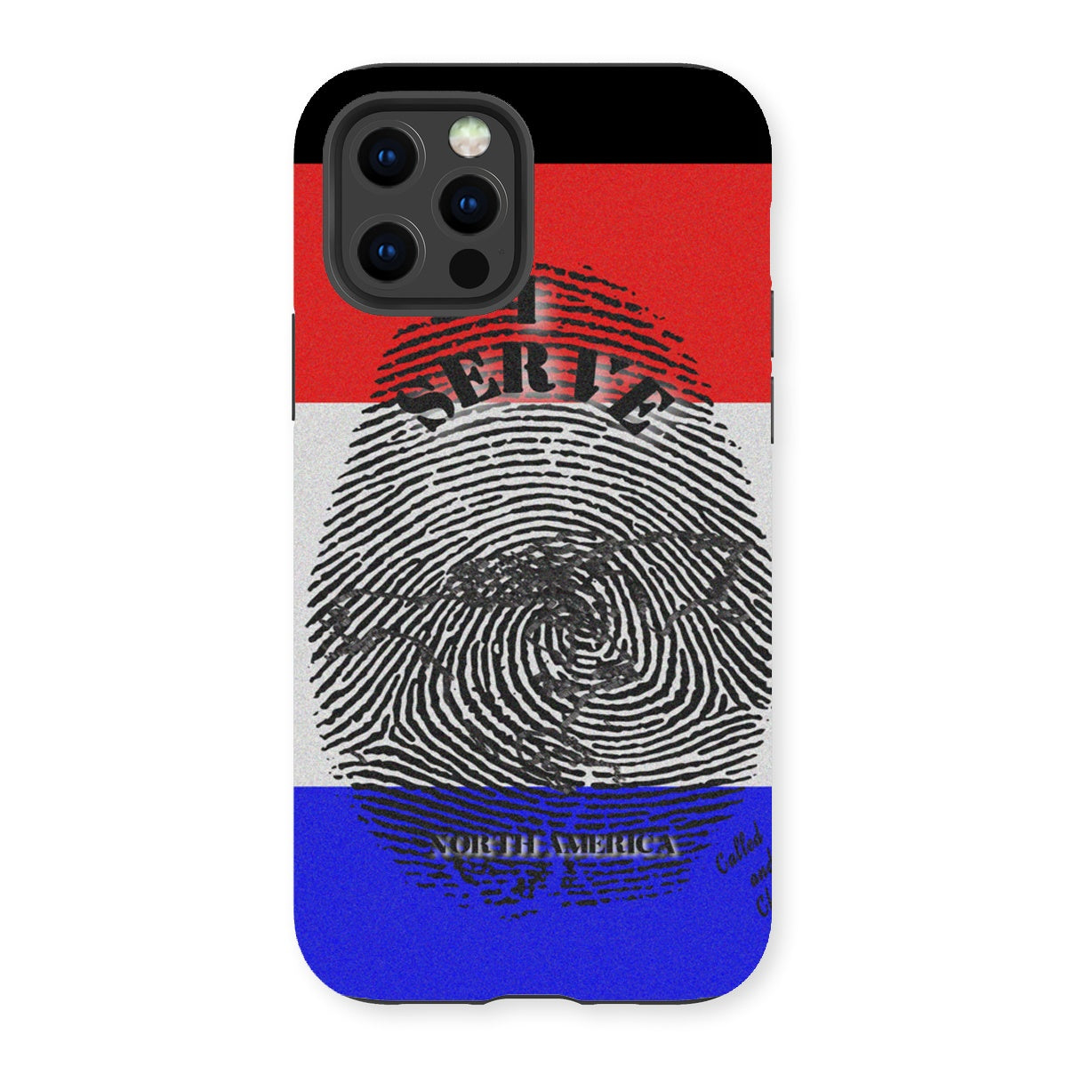 I Serve North America Fingerprint Tough Phone Case