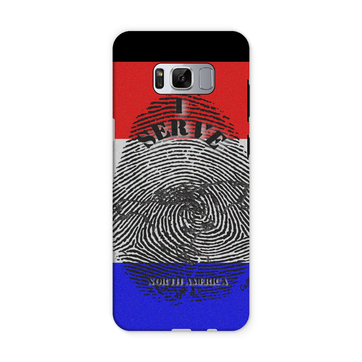 I Serve North America Fingerprint Tough Phone Case