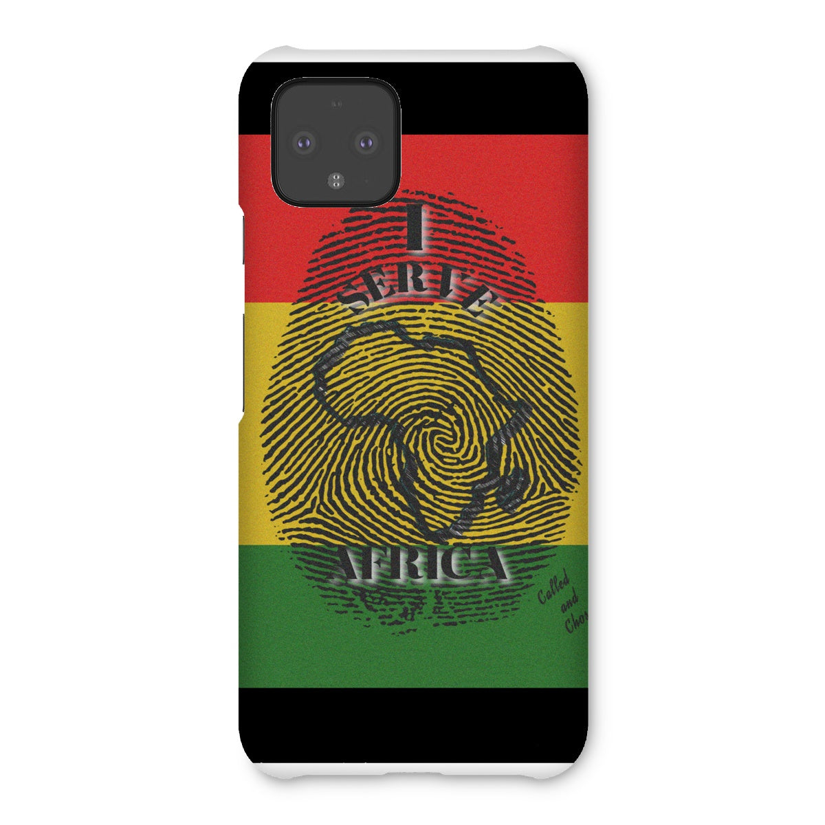 I Serve Africa Fingerprint Snap Phone Case