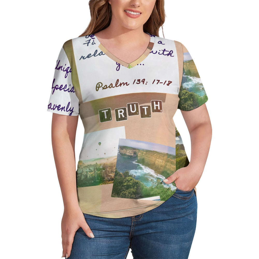 You Are Unique Ladies' V-Neck Blouse