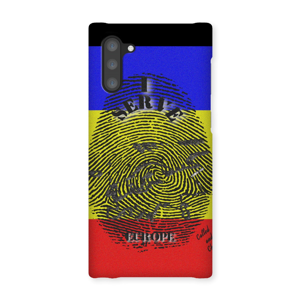 I Serve Europe Fingerprint Snap Phone Case