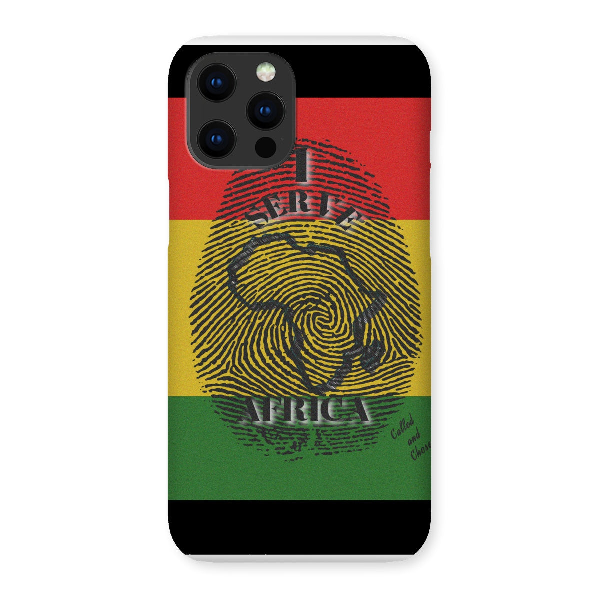 I Serve Africa Fingerprint Snap Phone Case