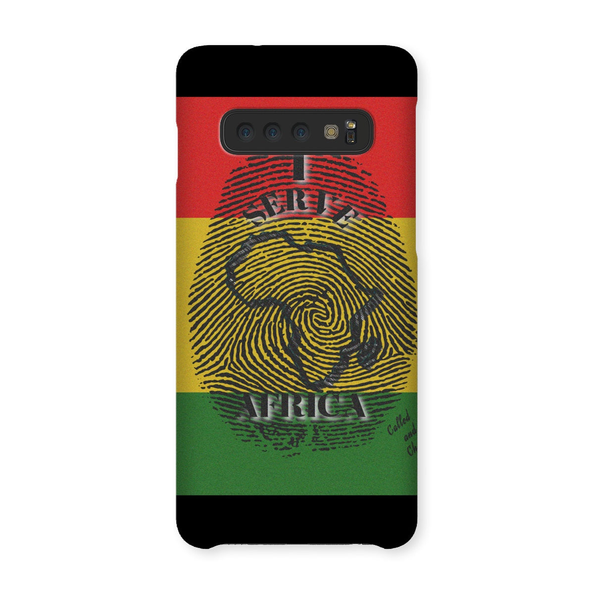 I Serve Africa Fingerprint Snap Phone Case