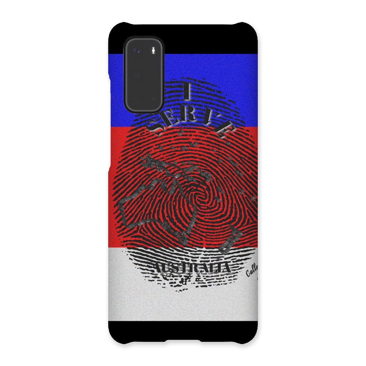 I Serve Australia Fingerprint Snap Phone Case
