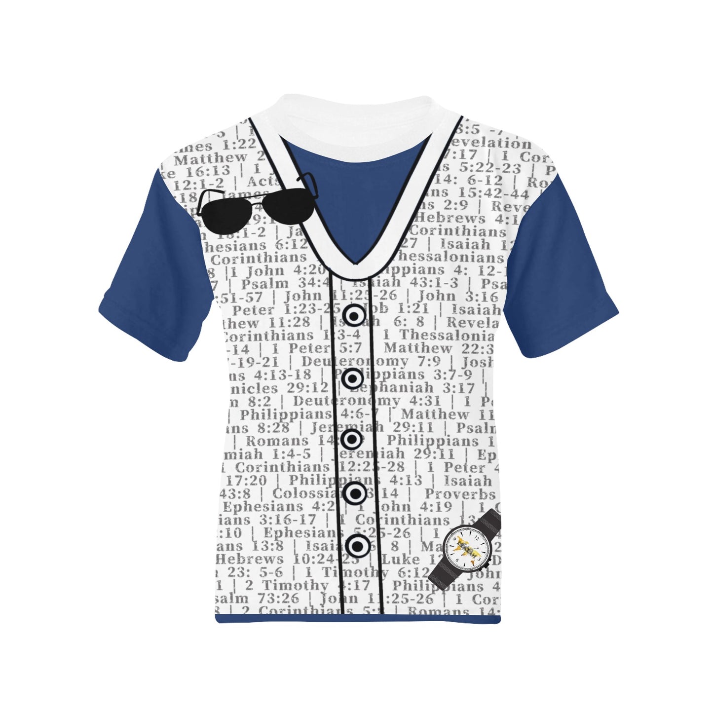 Youth Girl 1 Thessalonians 5:17 Covered T-Shirt