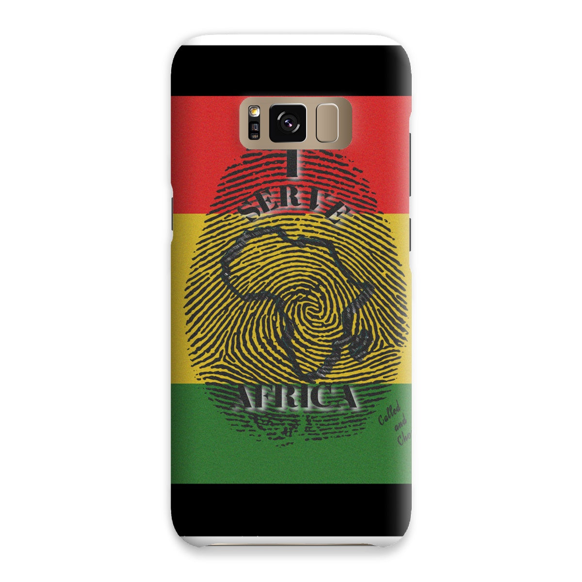 I Serve Africa Fingerprint Snap Phone Case