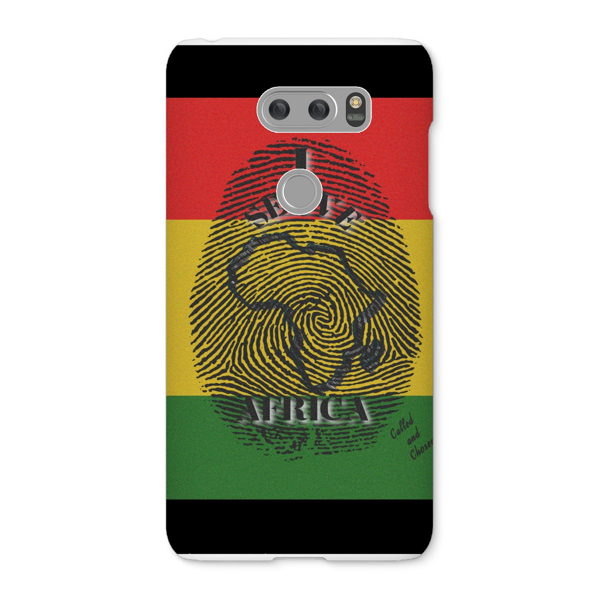 I Serve Africa Fingerprint Snap Phone Case