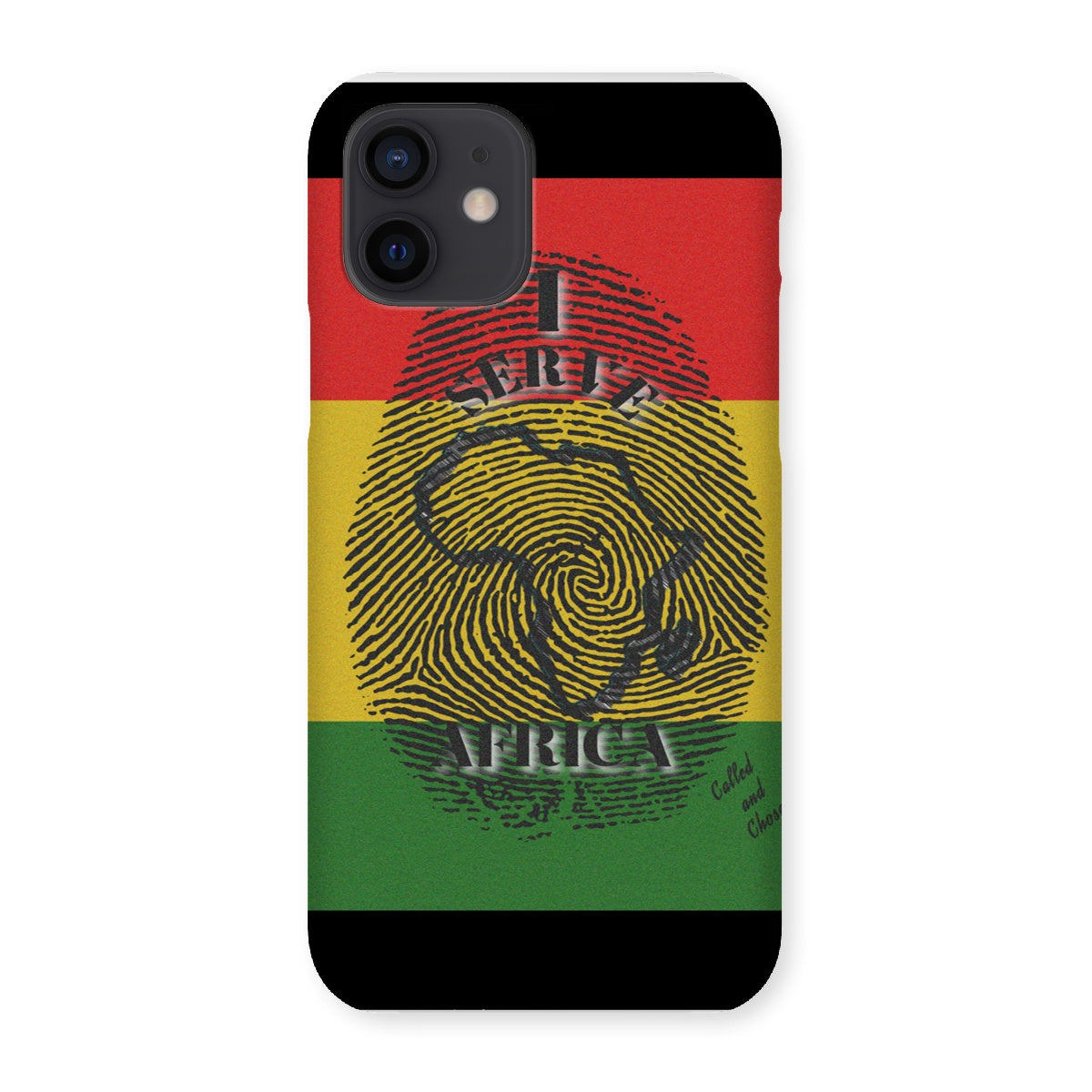 I Serve Africa Fingerprint Snap Phone Case