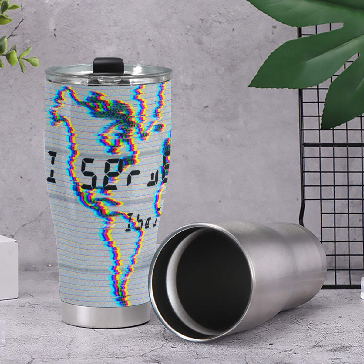 Chromatic I Serve Europe 30oz Stainless Steel Tumbler