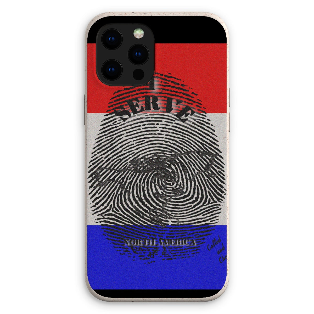 I Serve North America Fingerprint Eco Phone Case