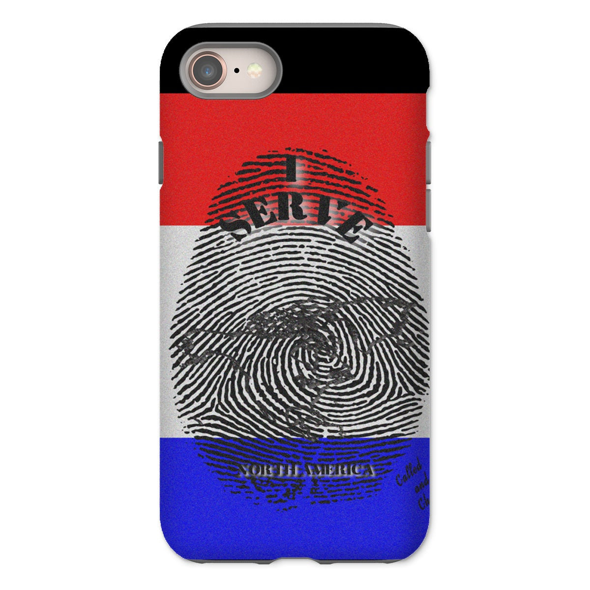 I Serve North America Fingerprint Tough Phone Case