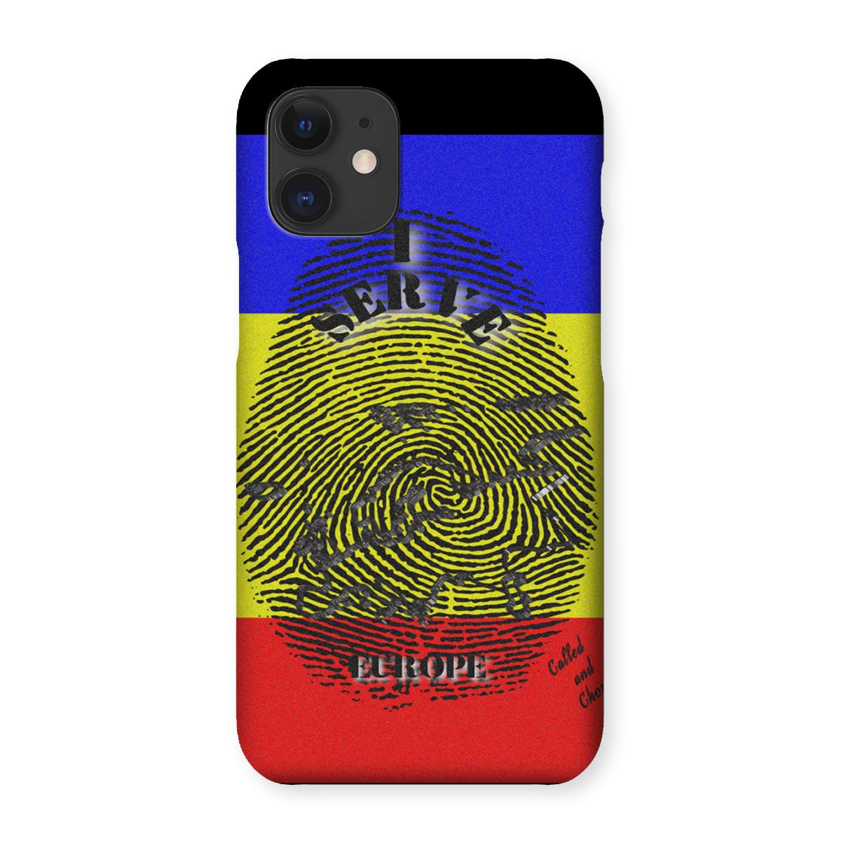 I Serve Europe Fingerprint Snap Phone Case