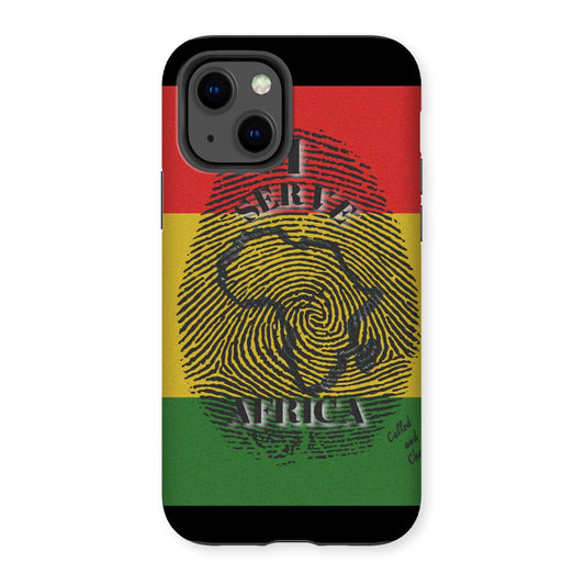 I Serve Africa Fingerprint Tough Phone Case