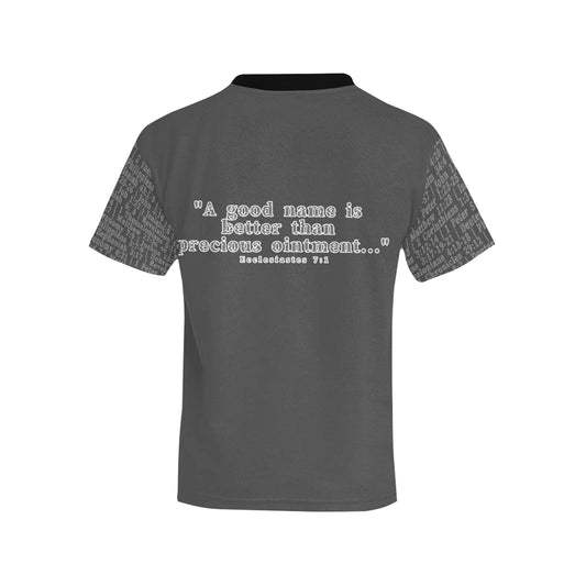 Youth Unisex Ecclesiastes 7:1 Covered T-Shirt