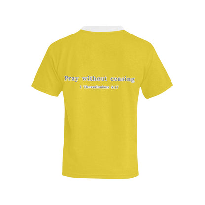 Youth Girl 1 Thessalonians 5:17 Covered T-Shirt